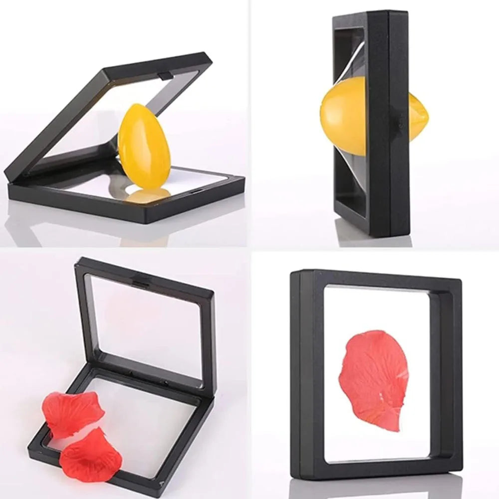 10Pcs Display Box 3D Floating Frame Jewelry Display Stand Shadow Gift Box